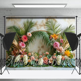 Lofaris Green Leaves Floral Forest Backdrop For Photography